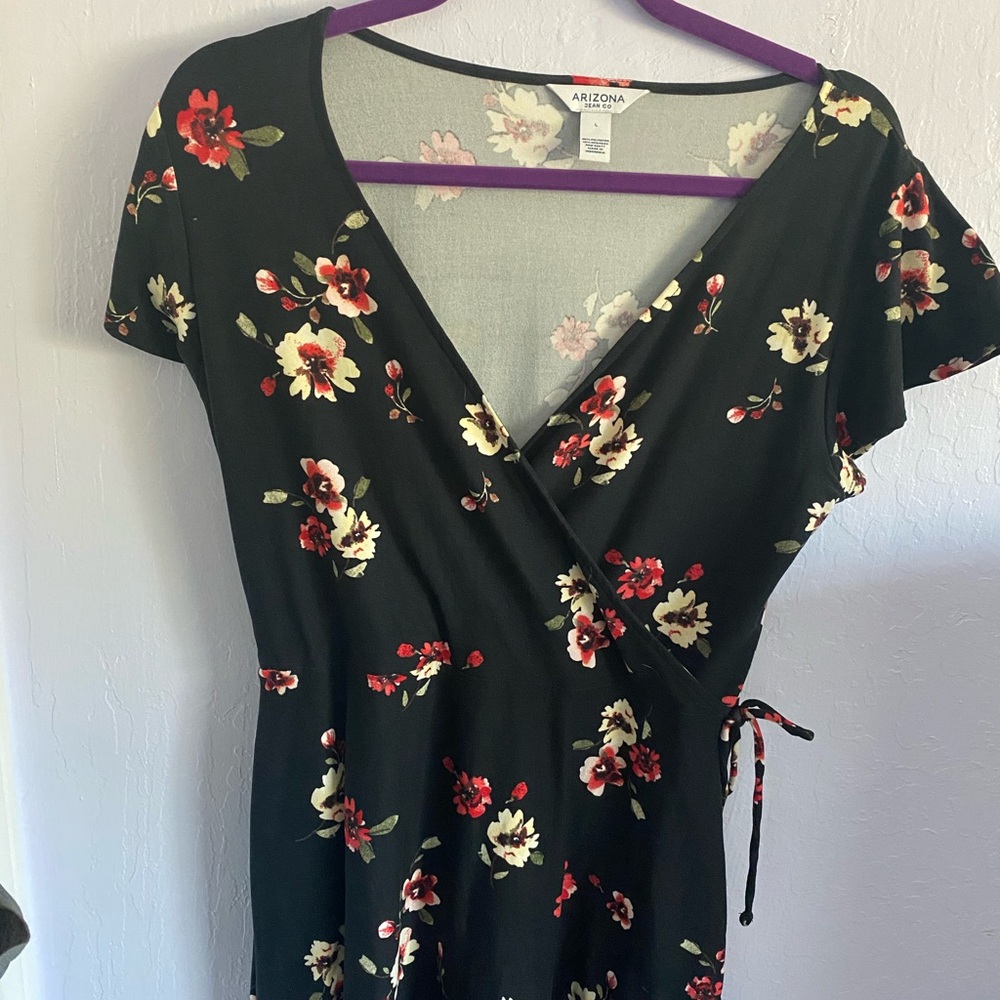 Mock Wrap Dress